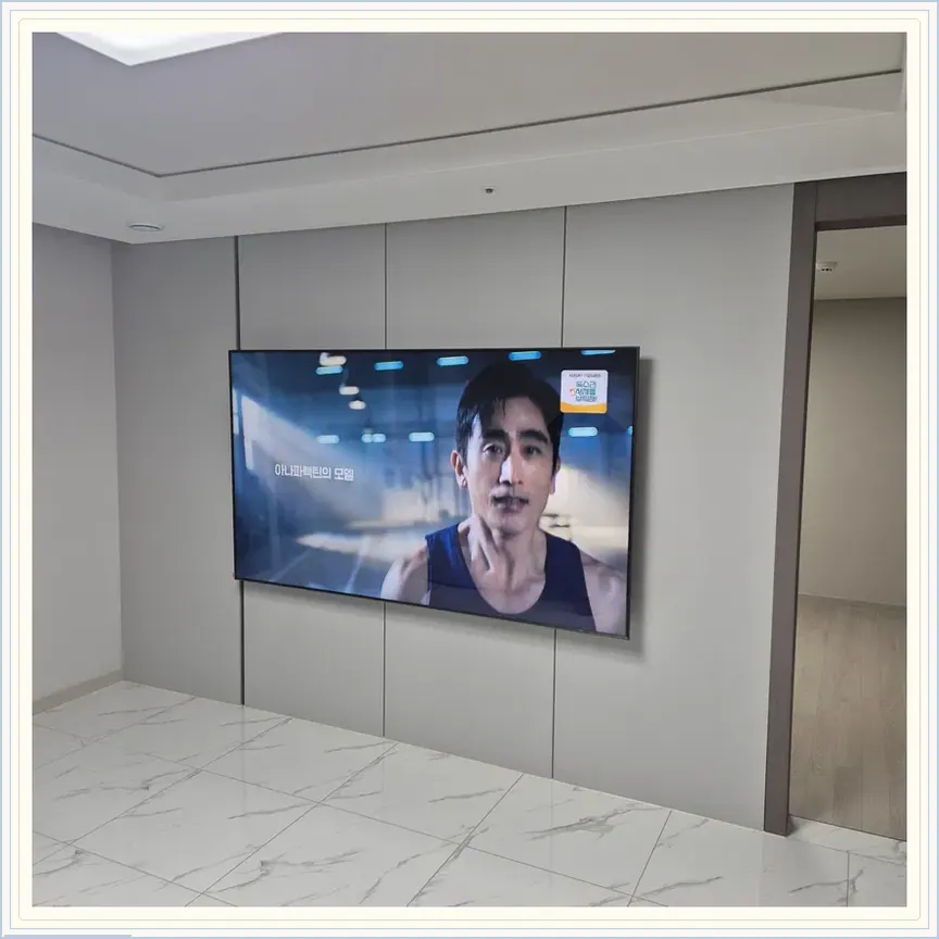 경기도 용인시 고기동·신봉동 벽걸이TV 설치 참고 사진 2, 석고보드·가벽 설치 점검